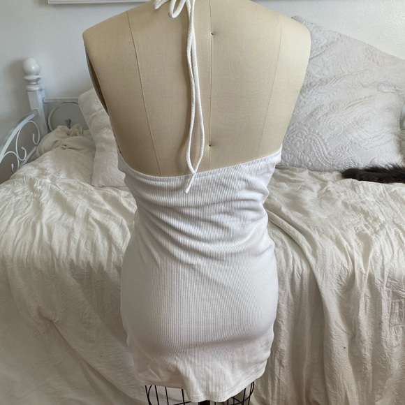 Princess Polly white mini scrunch dress - Picture 2 of 2